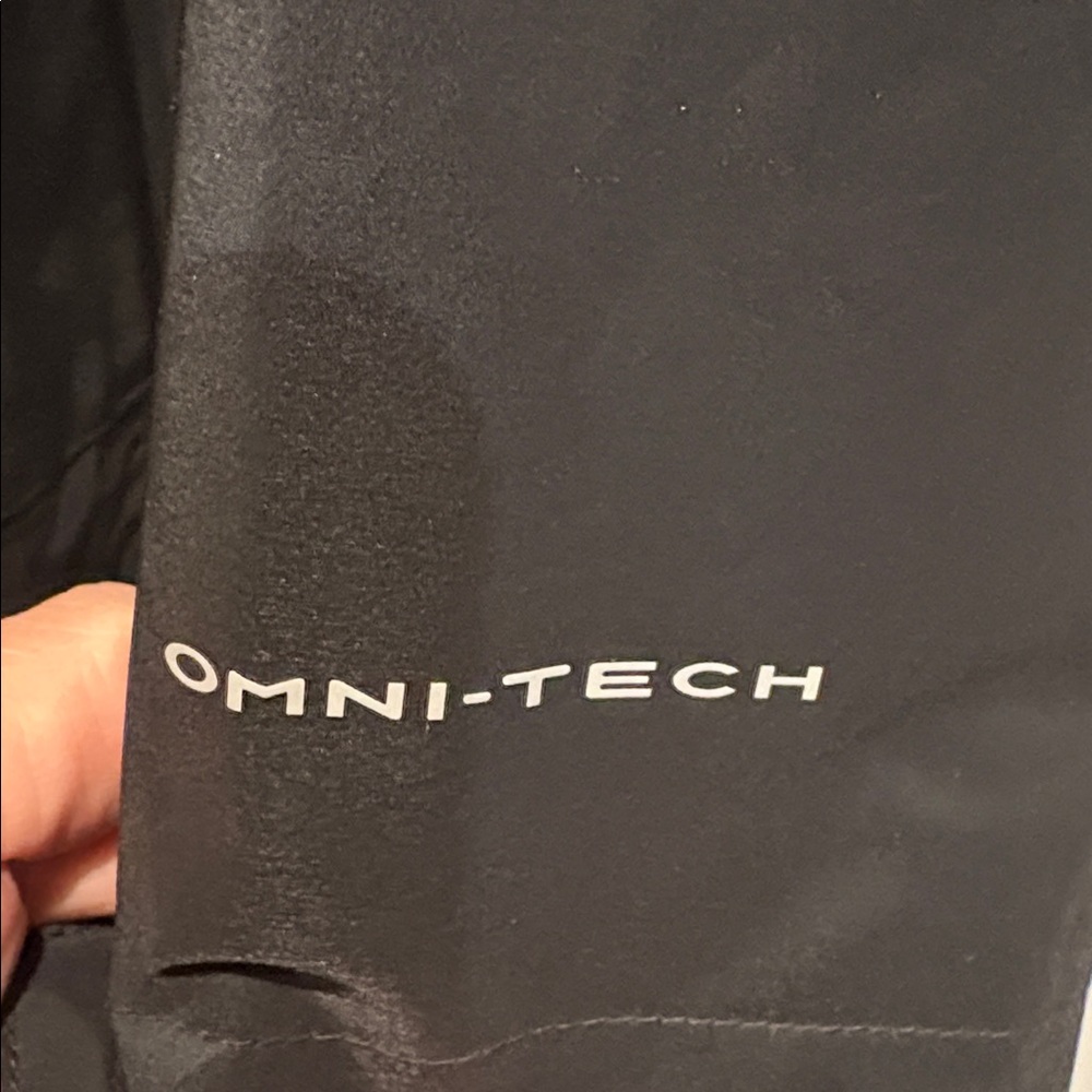 Columbia Black Hooded Waterproof Windproof Jacket - Picture 3 of 7